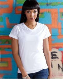 SubliVie Women's Polyester Sublimation V-Neck Tee