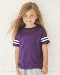 Rabbit Skins Toddler Football Fine Jersey Tee
