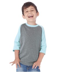 Next Level Youth CVC Three-Quarter Sleeve Raglan T-Shirt