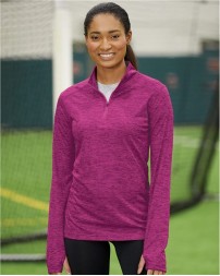 Badger Womens Tonal Blend Quarter-Zip Pullover