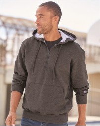 Champion Cotton Max Hooded Quarter-Zip Sweatshirt