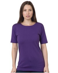 Bayside Women's USA-Made Scoop Neck T-Shirt