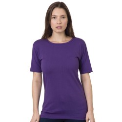 Bayside Women's USA-Made Scoop Neck T-Shirt