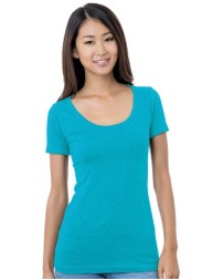 Bayside Women's USA-Made Scoop Neck T-Shirt