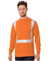 Bayside USA-Made 5050 Hi-Visibility Long Sleeve Pocket T-Shirt