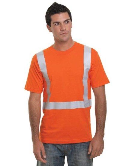 Bayside 3751 USA-Made High Visibility T-Shirt – Unisex 6.1 oz. 100% Cotton Hi-Vis Short-Sleeve Tee | S–5XL