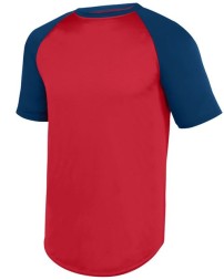 Augusta Sportswear Youth Wicking Short Sleeve Baseball Jersey