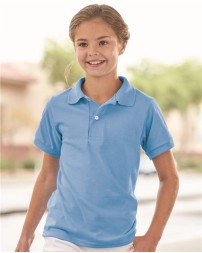 JERZEES SpotShield Youth 5050 Polo
