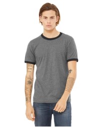 BELLA  CANVAS Jersey Heather Ringer Tee