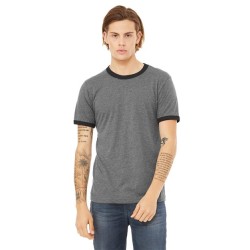 BELLA  CANVAS Jersey Heather Ringer Tee