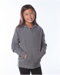 Independent Trading Co Youth Lightweight Special Blend Raglan Zip Hood
