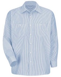 Red Kap Industrial Stripe Work Shirt - Tall Sizes