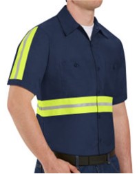 Red Kap Enhanced Visibility Industrial Work Shirt