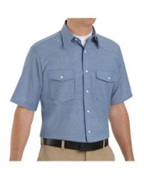 Red Kap Deluxe Western Style Short Sleeve Shirt - Tall Sizes