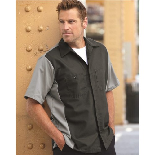 Red Kap Short Sleeve Automotive Crew Shirt - Tall Sizes
