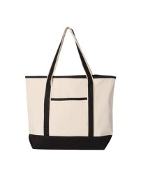 Q-Tees 346L Large Canvas Deluxe Tote