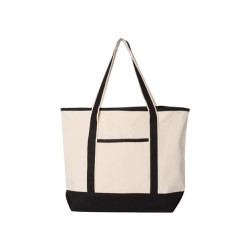 Q-Tees 346L Large Canvas Deluxe Tote
