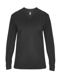 Badger Ultimate SoftLock Women's V-Neck Long Sleeve T-Shirt