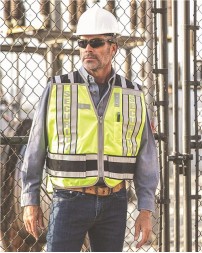 Kishigo 4007BZ 400 PSV Pro Series Security Vest – ANSI 107 Type P Class 2 Polyester Front/Ultra-Cool Mesh Back 4-Point Breakaway Public Safety Vest