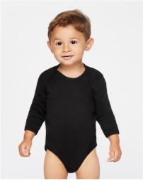 Rabbit Skins Infant Long Sleeve Baby Rib Bodysuit