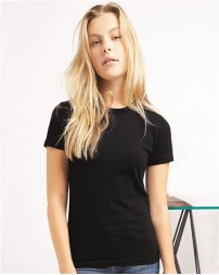 American Apparel Womens USA-Made Fine Jersey Tee