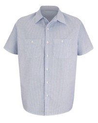 Red Kap Industrial Stripe Work Shirt - Tall Sizes
