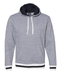 J America Peppered Fleece Lapover Hooded Sweatshirt
