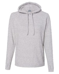 J America Womens Teddy Fleece Hooded Pullover
