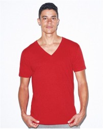 American Apparel USA-Made Fine Jersey V-Neck Tee