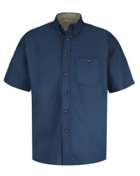 Red Kap Short Sleeve 100 Cotton Dress Shirt