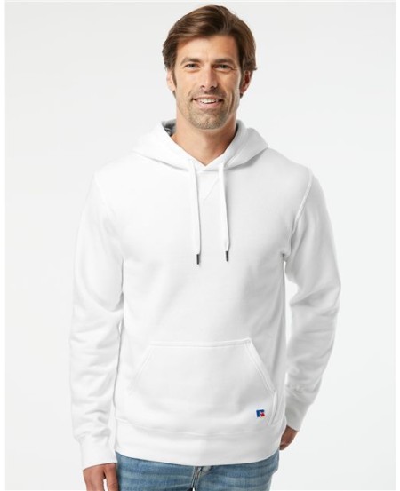 Russell Athletic 82ONSM Cotton Rich Fleece Hooded Sweatshirt - 8.5 oz. 83/17 Ringspun Cotton/Polyester | S-3XL