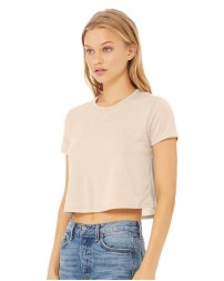 BELLA  CANVAS Womens Flowy Crop Tee