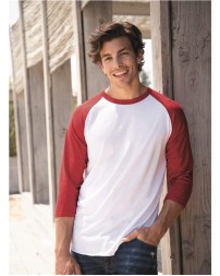 JERZEES Premium Blend Ringspun Three-Quarter Sleeve Raglan Baseball T-Shirt