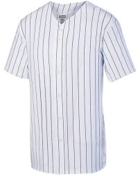 Augusta Sportswear Youth Pinstripe Full Button Baseball Jersey