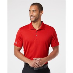 Adidas A230 Men's Performance Polo – 3.8 oz. 100% Recycled Polyester UPF 50+ Ribbed Knit Collar Polo | XS–4XL