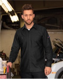 Red Kap Performance Plus Long Sleeve Shirt with OilBlok Technology - Tall Sizes