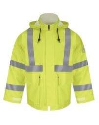 Bulwark Hi-Visibility Flame-Resistant Rain Jacket