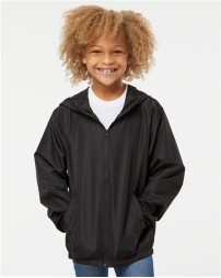 Independent Trading Co Youth Lightweight Windbreaker Full-Zip Jacket