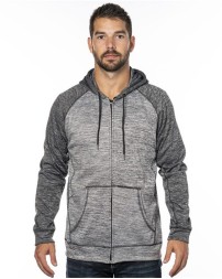 Burnside Performance Raglan Full-Zip Sweatshirt