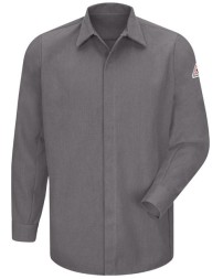 Bulwark Concealed-Gripper Pocketless Long Sleeve Shirt - CoolTouch 2