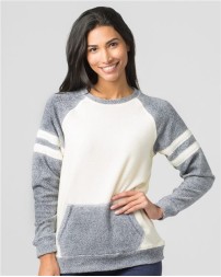 Boxercraft Women's Cozy Contrast Fleece Pullover