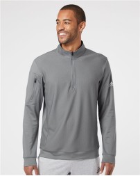 Adidas Performance Textured Quarter-Zip Pullover