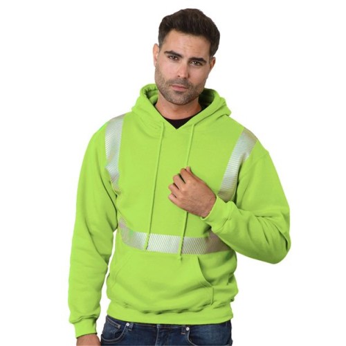 Bayside USA-Made High Visibility Hooded Sweatshirt