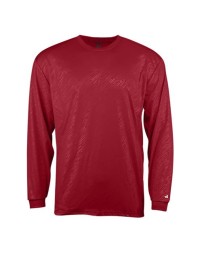 Badger Youth Line Embossed Long Sleeve T-Shirt