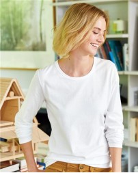 Hanes Perfect-T Womens Long Sleeve Scoopneck T-Shirt