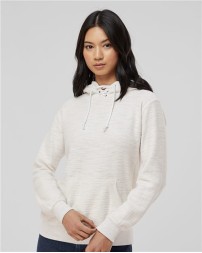 J America Womens French Terry Sport Lace Scuba Hooded Pullover