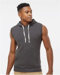 J America Triblend Sleeveless Hooded Sweatshirt