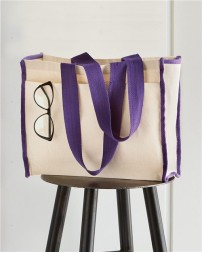 Q-Tees 14L Tote with Contrast-Color Handles
