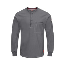 Bulwark iQ Series Plus Long Sleeve Henley - Tall Sizes