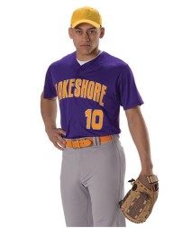 Alleson Athletic Youth Full Button Lightweight Baseball Jersey